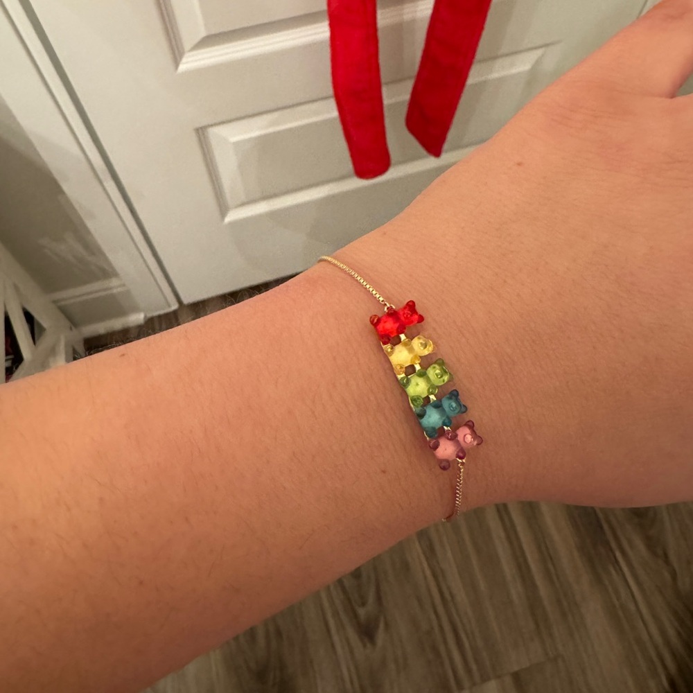 Rainbow gummy bear bracelet!